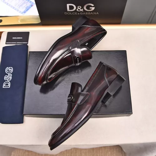 Replica Dolce & Gabbana D&G Leather Shoes For Men #1317965 $92.00 USD for Wholesale