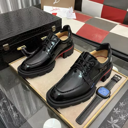 Replica Christian Louboutin Leather Shoes For Men #1317980 $140.00 USD for Wholesale