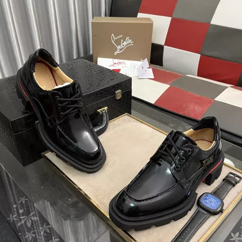Replica Christian Louboutin Leather Shoes For Men #1317980 $140.00 USD for Wholesale