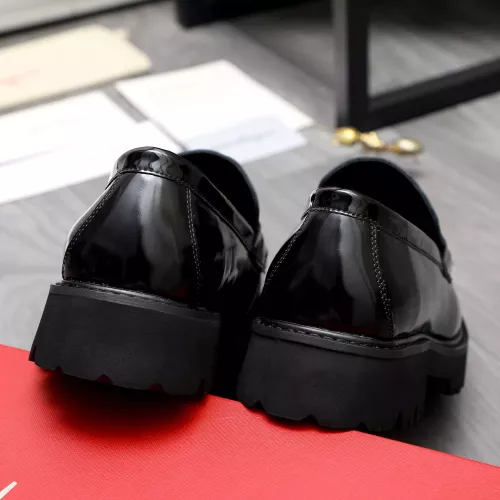 Replica Salvatore Ferragamo Leather Shoes For Men #1318450 $88.00 USD for Wholesale