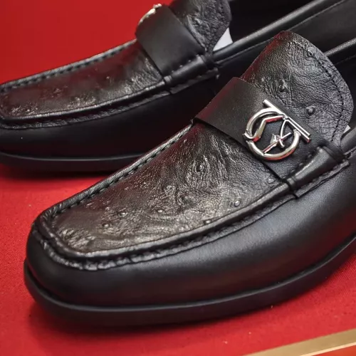 Replica Salvatore Ferragamo Leather Shoes For Men #1319124 $98.00 USD for Wholesale