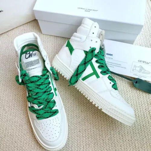 Replica Off-White High Tops Shoes For Women #1319160 $112.00 USD for Wholesale