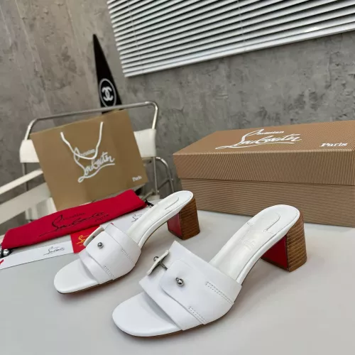 Replica Christian Louboutin CL Slippers For Women #1319698, $96.00 USD, [ITEM#1319698], Replica Christian Louboutin CL Slippers outlet from China