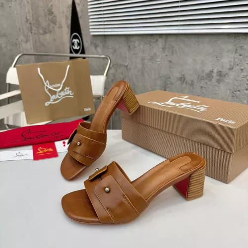 Replica Christian Louboutin CL Slippers For Women #1319701 $96.00 USD for Wholesale