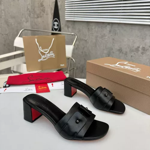 Replica Christian Louboutin CL Slippers For Women #1319704 $96.00 USD for Wholesale