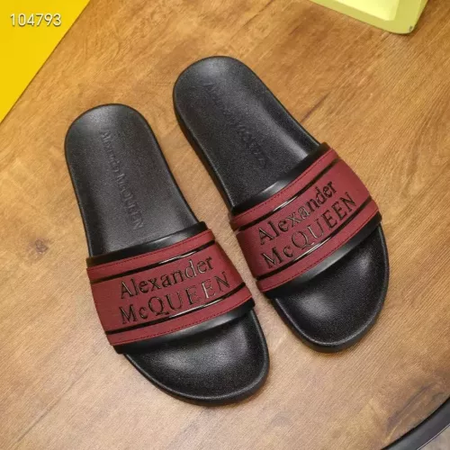 Replica Alexander McQueen Slippers For Men #1320650 $68.00 USD for Wholesale