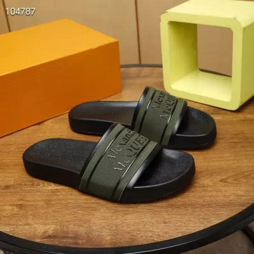 Replica Alexander McQueen Slippers For Men #1320651 $68.00 USD for Wholesale