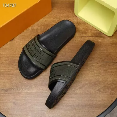 Replica Alexander McQueen Slippers For Men #1320651 $68.00 USD for Wholesale