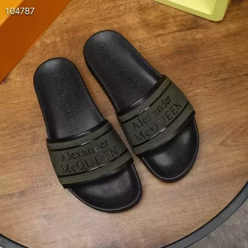 Replica Alexander McQueen Slippers For Men #1320651 $68.00 USD for Wholesale