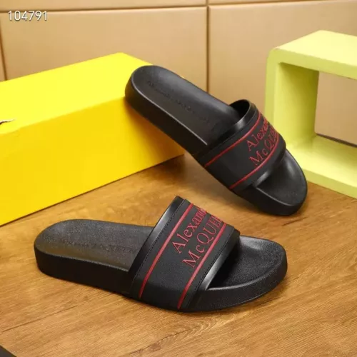 Replica Alexander McQueen Slippers For Men #1320652 $68.00 USD for Wholesale