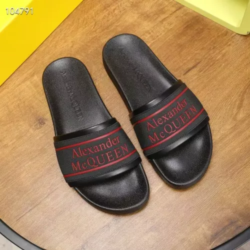 Replica Alexander McQueen Slippers For Men #1320652 $68.00 USD for Wholesale