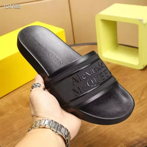 Replica Alexander McQueen Slippers For Men #1320653 $68.00 USD for Wholesale