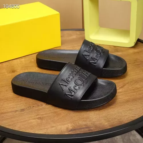 Replica Alexander McQueen Slippers For Men #1320658 $68.00 USD for Wholesale