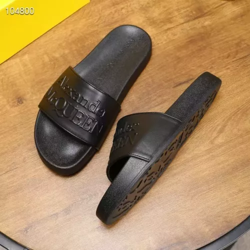 Replica Alexander McQueen Slippers For Men #1320658 $68.00 USD for Wholesale