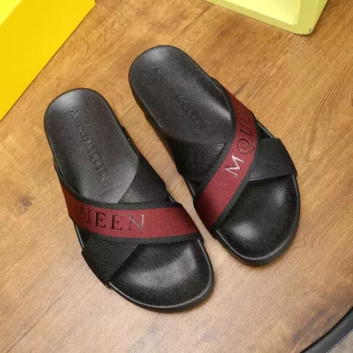 Replica Alexander McQueen Slippers For Men #1320660 $68.00 USD for Wholesale