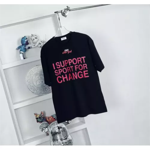 Off-White T-Shirts Short Sleeved For Unisex #1322071