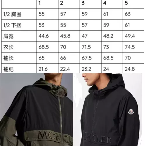 Replica Moncler Jackets Long Sleeved For Men #1323703 $92.00 USD for Wholesale