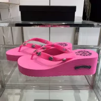 $64.00 USD Chrome Hearts Slippers For Women #1320690