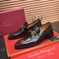 $98.00 USD Salvatore Ferragamo Leather Shoes For Men #1329546