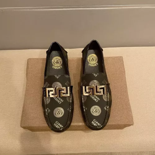 Replica Versace Leather Shoes For Men #1330854, $72.00 USD, [ITEM#1330854], Replica Versace Leather Shoes outlet from China