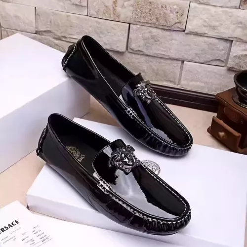 Replica Versace Leather Shoes For Men #1331260, $76.00 USD, [ITEM#1331260], Replica Versace Leather Shoes outlet from China