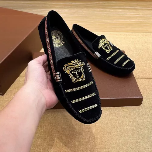 Replica Versace Leather Shoes For Men #1331277, $76.00 USD, [ITEM#1331277], Replica Versace Leather Shoes outlet from China