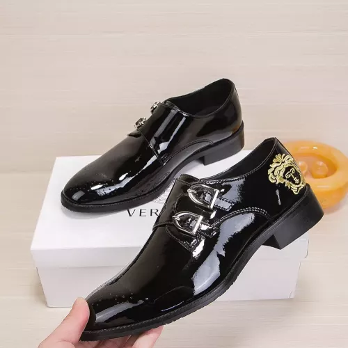 Replica Versace Leather Shoes For Men #1331282, $85.00 USD, [ITEM#1331282], Replica Versace Leather Shoes outlet from China