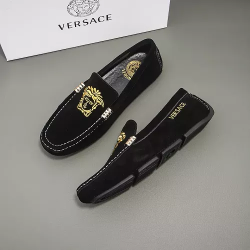 Replica Versace Leather Shoes For Men #1331292, $76.00 USD, [ITEM#1331292], Replica Versace Leather Shoes outlet from China