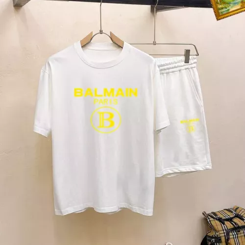 Replica Balmain Tracksuits Short Sleeved For Men #1334708, $48.00 USD, [ITEM#1334708], Replica Balmain Tracksuits outlet from China
