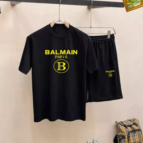 Replica Balmain Tracksuits Short Sleeved For Men #1334709, $48.00 USD, [ITEM#1334709], Replica Balmain Tracksuits outlet from China