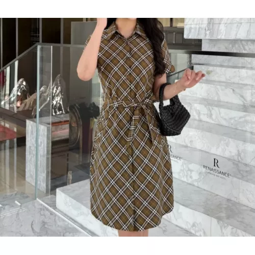 Burberry Dresses Short Sleeved For Women #1335852