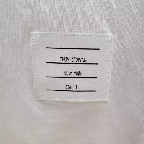 Replica Thom Browne TB T-Shirts Short Sleeved For Men #1335914 $85.00 USD for Wholesale