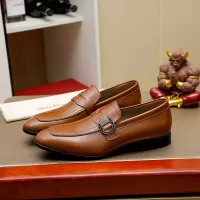 $108.00 USD Salvatore Ferragamo Leather Shoes For Men #1330791