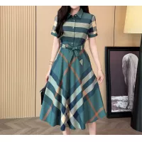 $85.00 USD Burberry Dresses Short Sleeved For Women #1335840
