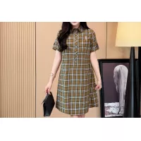 $85.00 USD Burberry Dresses Short Sleeved For Women #1335843
