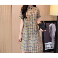 $85.00 USD Burberry Dresses Short Sleeved For Women #1335844