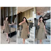 $85.00 USD Burberry Dresses Short Sleeved For Women #1335852