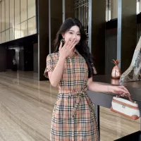 $85.00 USD Burberry Dresses Short Sleeved For Women #1335859