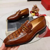 $88.00 USD Salvatore Ferragamo Leather Shoes For Men #1340007