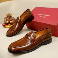 $88.00 USD Salvatore Ferragamo Leather Shoes For Men #1340011