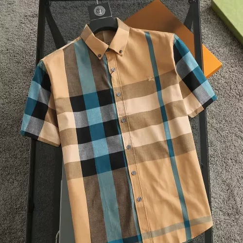 Burberry Shirts Short Sleeved For Men #1346615