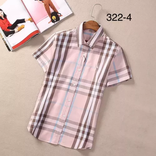 Burberry Shirts Short Sleeved For Women #1346644