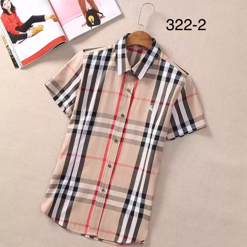 Burberry Shirts Short Sleeved For Women #1346645