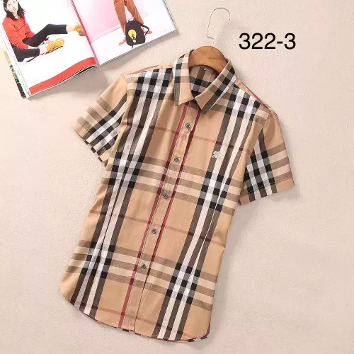 Burberry Shirts Short Sleeved For Women #1346646