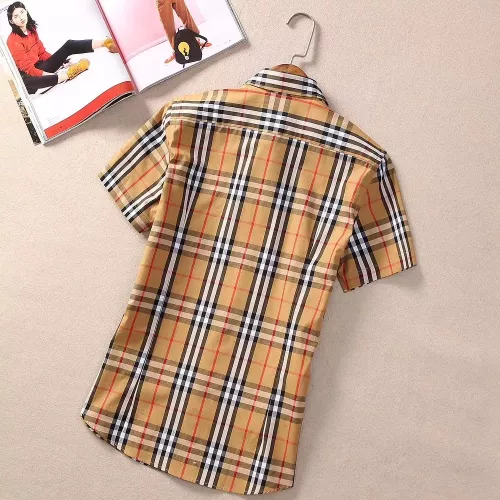Replica Burberry Shirts Short Sleeved For Women #1346647 $36.00 USD for Wholesale