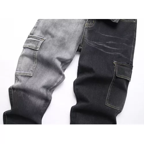 Replica Balmain Jeans For Men #1346766 $48.00 USD for Wholesale