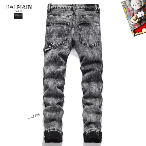 Replica Balmain Jeans For Men #1346777 $48.00 USD for Wholesale