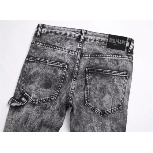 Replica Balmain Jeans For Men #1346777 $48.00 USD for Wholesale