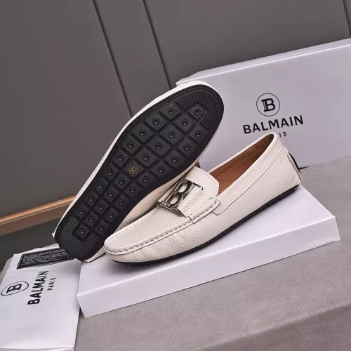 Replica Balmain Leather Shoes For Men #1347514 $80.00 USD for Wholesale