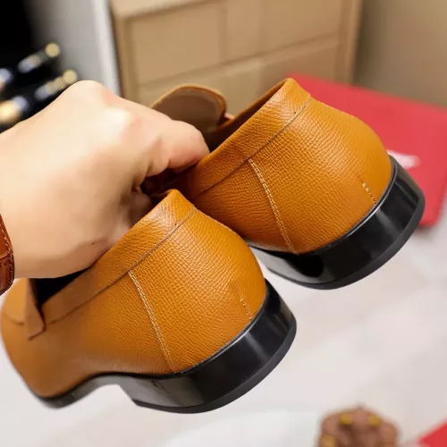 Replica Salvatore Ferragamo Leather Shoes For Men #1347523 $108.00 USD for Wholesale